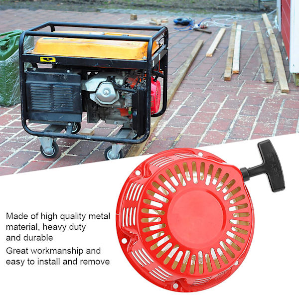Trækstart Starter til GX240 GX270 8HP 9HP Benzin Generator 173F 3.5kw