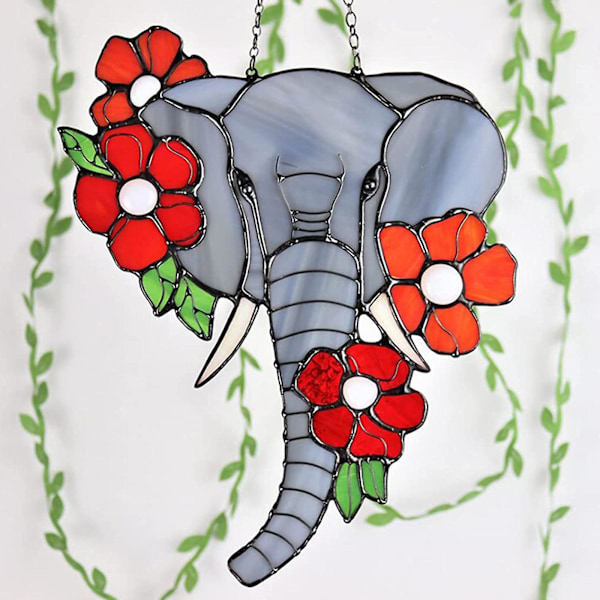Solros Elefant Väggdekoration