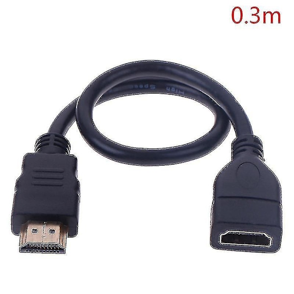 1pc 15cm/30cm Hdmi Male To Female Extension Cable Hdmi Protector Extender Cord