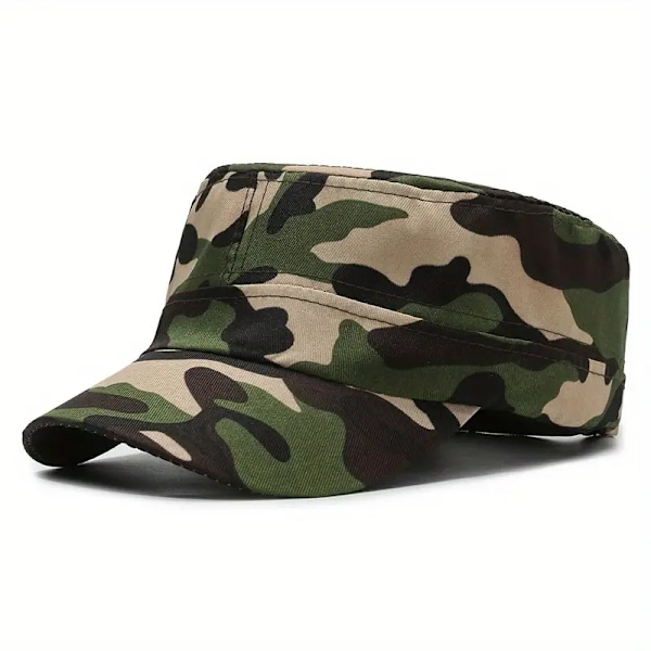 Unisex Camo Forest Treningshatt for Utesport - Fukttransporterende og Pustende