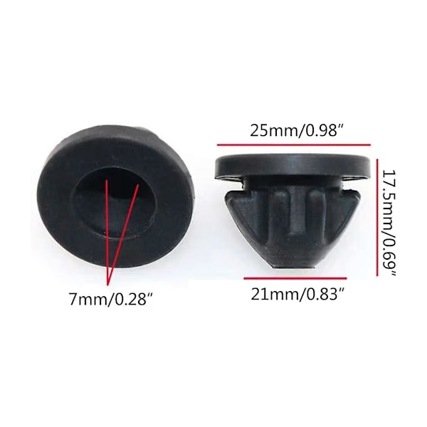 Til E88 E82 F20 Motor Top Cover Trim Gummimontering Grommet Bush Bump Stop 10stk