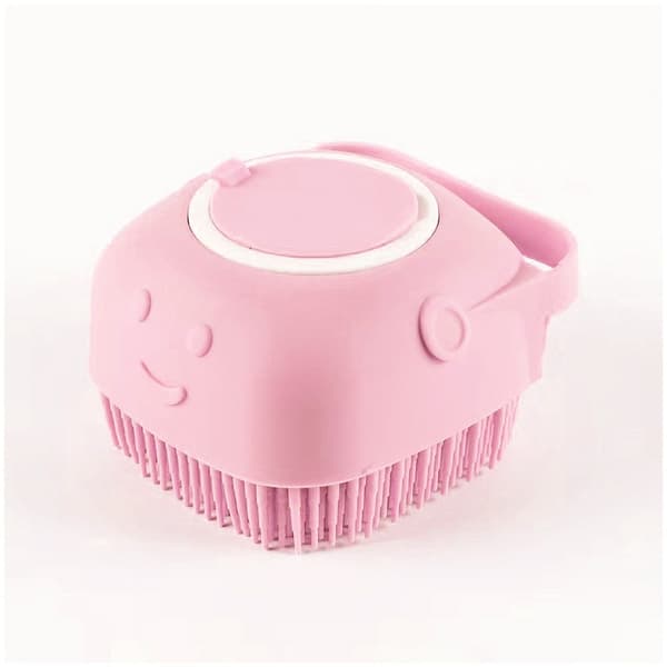 Badborste för husdjur, massageborste, hårborttagning Pink