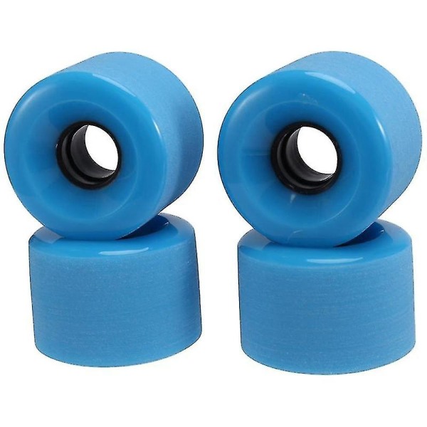 4 st/set 60x45mm Cruiser Skateboardhjul PuWheels Longboard Cruiserhjul, blå