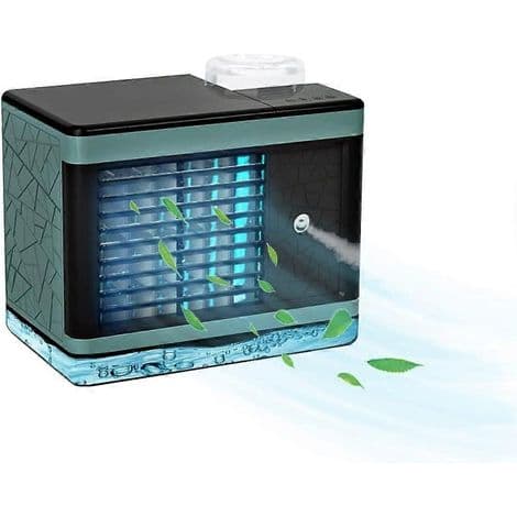 Mini bärbar luftkonditionering. USB-kylfläkt med luftfuktare - AquaForge