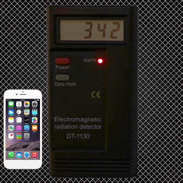 Elektromagnetisk strålingsdetektor LCD digital EMF-måler dosimeter tester DT1130