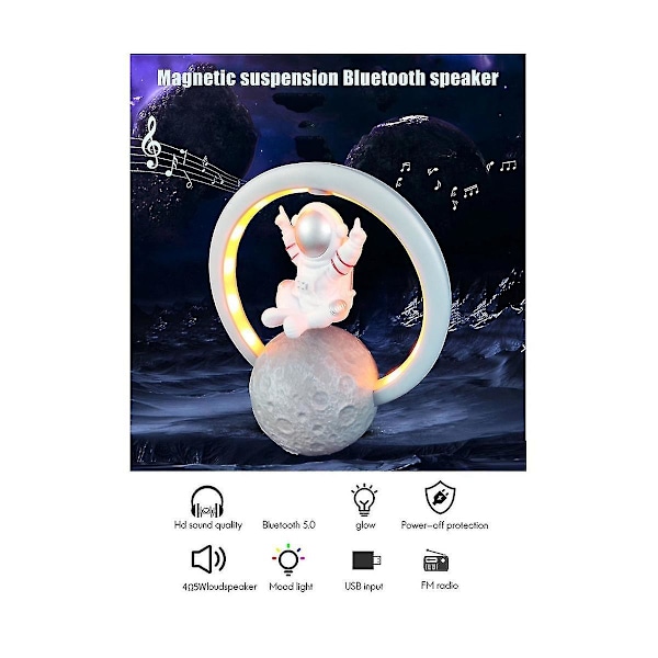 Portabel Bluetooth-högtalare Subwoofer Ljudlåda Med LED-ljus Stöd för USB TF-kort För Kontor Utomhus Hemspelare