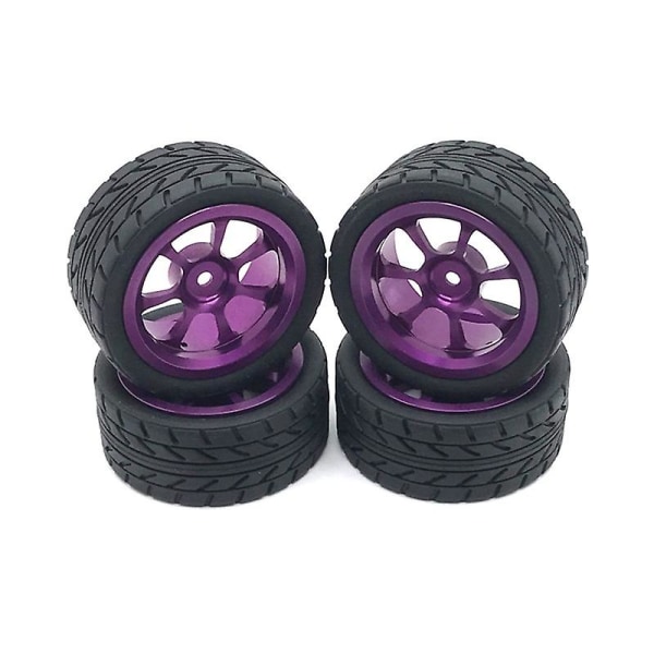 65mm Metallfälg + Hög Grepp Gummi Däck för 144001 A959 A959-b 124019 124018 RC Bil