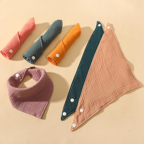 Baby Bandana Drool Bibs Pack Of 10 Solid Organic Cotton Baby Bibs För Flickor, Pojkar, Unisex