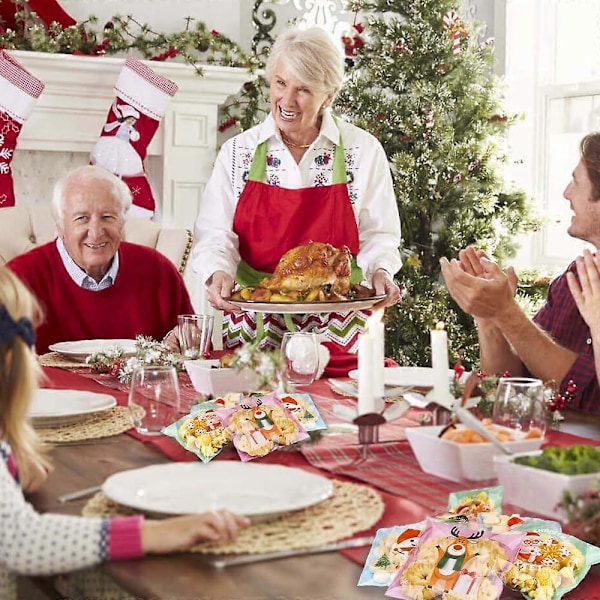 200 stk. Julegodteposer, Selvforseglende Klare Julecellofanposer, Julegodte Snack Party Gave Ziplock Kakeposer Jul P