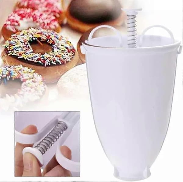 Donut Maker, Plastik Donut Maker Manuel Donut Maskine Form DIY Bageværktøjer til Køkken Konditori Forberedelse