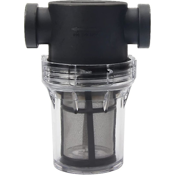 Rørledning 1/2\" vandpumpefilter med 100 mesh rustfrit stål si, inline mesh filter til havevanding Ny