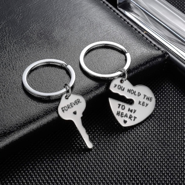 Valentines Gifts For Girlfriend Boyfriend You Hold The Key To My Heart Forever Couple Keychain Husband Wife Love Keychain Key Ring