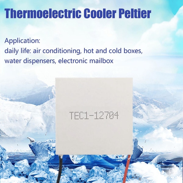 TEC1-12704 lämpösähköinen jäähdytin Peltier 30mmx30mm TEC1 12704 elementit moduuli 12V4A jäähdytys Peltier
