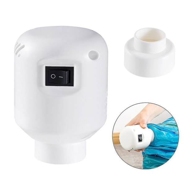 Elektrisk luftpump vakuummaskin för förvaring av hushållskläder Bag-yuyu