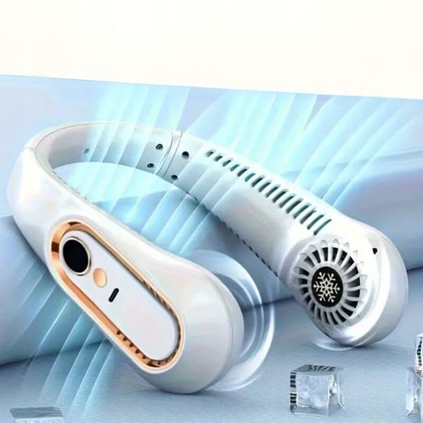 5-trins USB Bærbar Halsventilator med LED
