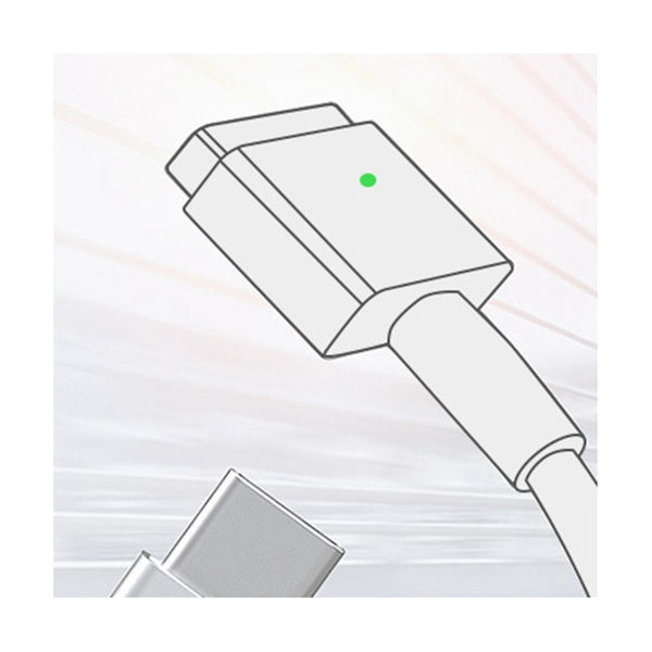 Laddningskabel för bärbar dator Typ-C till Macbook Konverteringskabel Typ-C Hona till Magsafe2/1 1,8m 3A 8