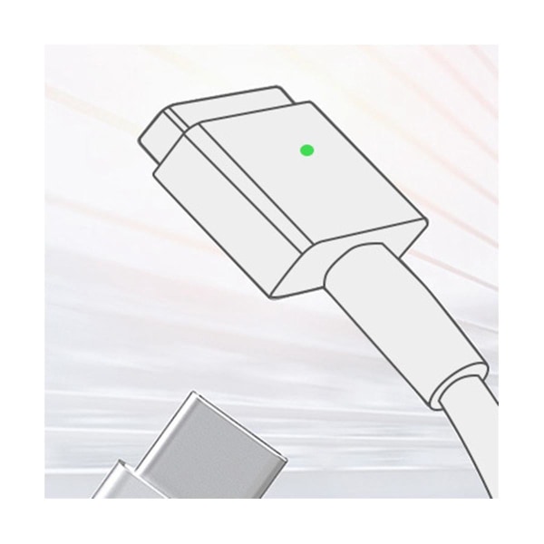 Opladningskabel til Notebook Type-C til Macbook Konverteringskabel Type-C Hun til Magsafe2/1 1,8m 3a 8