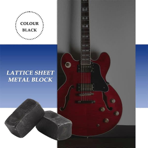 6 Stycken Gitarr Tremolo Stall Sadel Klämma Trycklås Stränginsats Metallblock för Elgitarr