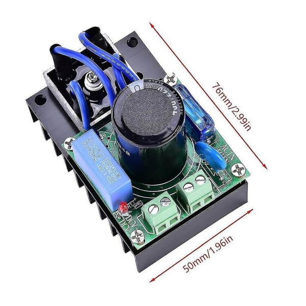 Ac-dc Converter Board 0-220vac til 0-311vdc Multiple Protection ensrettermodul