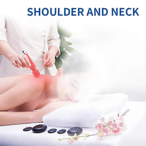 Massagepinne med 8 Vibrationslägen & 20 Vibrationsintensiteter Bärbar Handhållen Massager Lindra Dina Spända Ömma Muskler