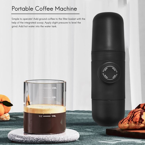 Manuell Bærbar Espressomaskin Utendørs Mini Kaffetrakter Kaffekopp For Bilreiser Camping Vandring