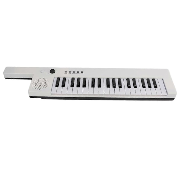 37 Tasters Keyboard Piano Bærbar Guitar Elektronisk Orgel Mini Keytar Uddannelse Musikinstrument BF-3755 Hvid