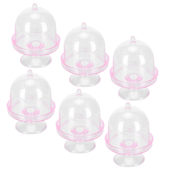 Mini Godisask - Kakställ Cupcakes Display Platta med Lock - Set om 12, Festtillbehör