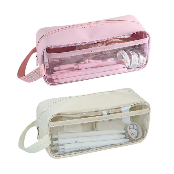 Transparent Pennafodral Japansk - Rymlig Flickor Högkvalitativ Penna Pennafodral Enkel Pennafodral