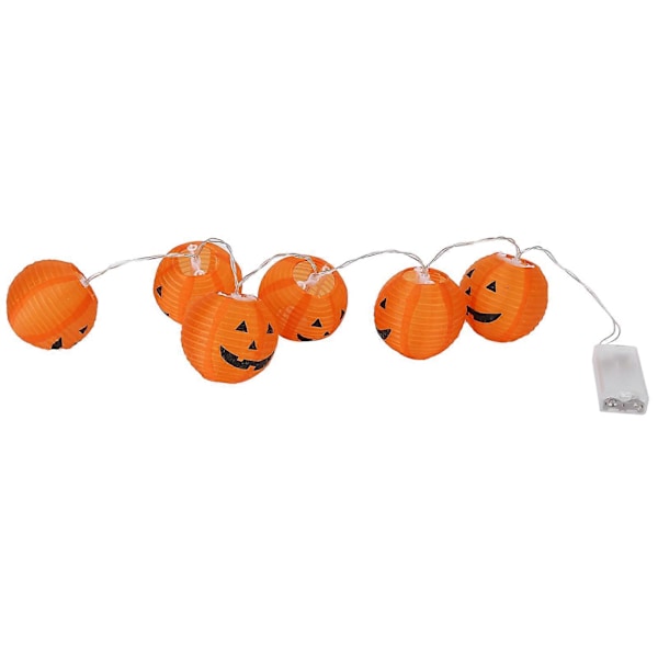 6 stk. Gresskarlykter Foldbare Sikre Lettvekt LED Halloween Lys for Rom Hage
