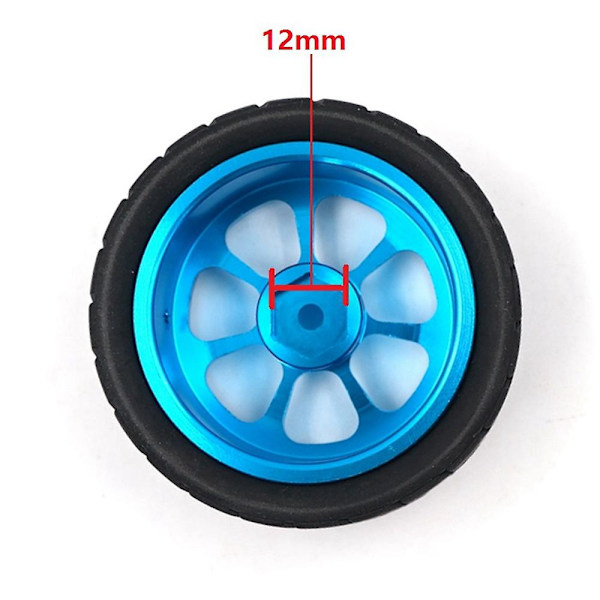 65mm Metallfälg + Hög Grepp Gummi Däck för 144001 A959 A959-b 124019 124018 RC Bil