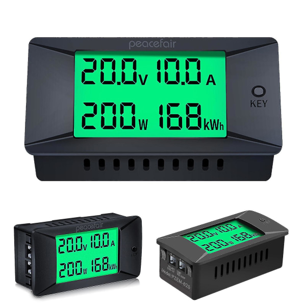 DC 0-300v 200/300a digitalt LCD-voltmeter Amperemeter Spenning Amp Effekt Kwh-måler A-YUHAO