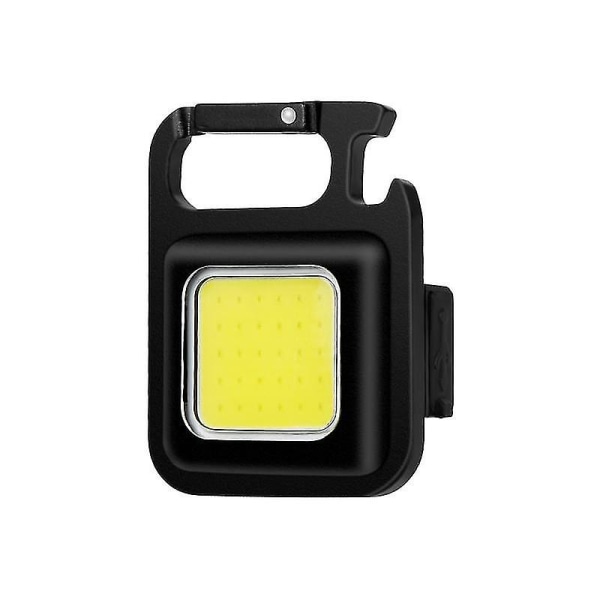 LED-ficklampa Arbetsljus Uppladdningsbar COB-nyckelring Lätt bärbar nyckelring Ficklampa Utomhuscamping