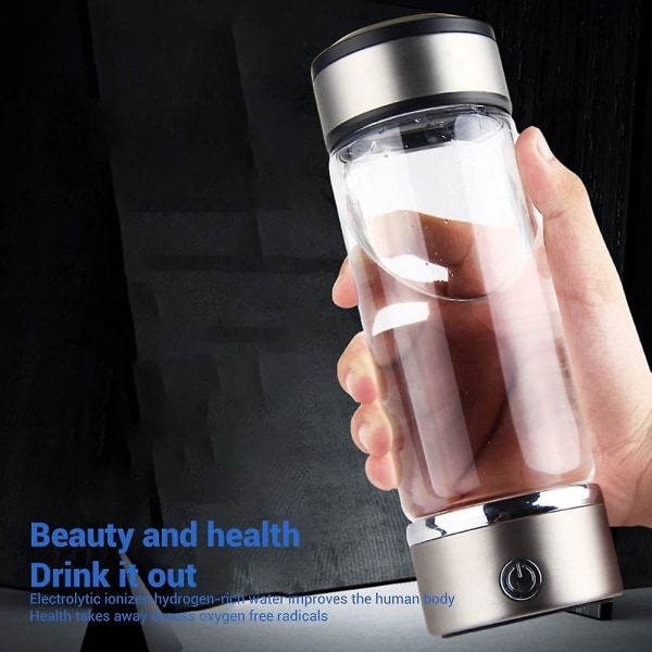 Hydrogen vandflaske, bærbar brint vand ionisator maskine, ion brint vand kop, hydrogen rig vand glas sundheds kop til hjemmerejser