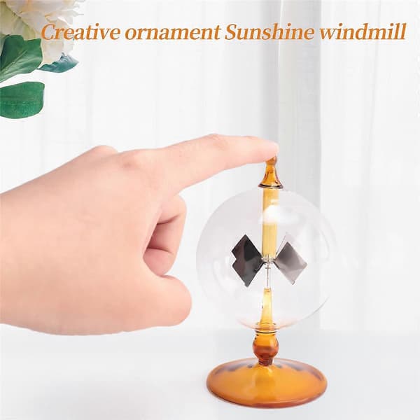 Solenergi Radiometer Crookes Solenergi Vinger Vindmølle Gave Hjem Skrivebordsdekoration