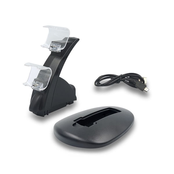 Laddningsstation för PS4 - Laddare Controller / Playstation Controller Svart
