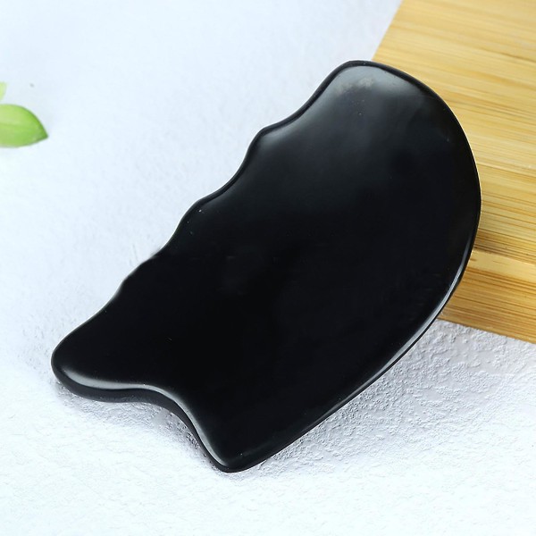 Guasha Facial Tools Black Obsidians Guasha Comb Guasha työkalu kasvoille Body Guasha Stone