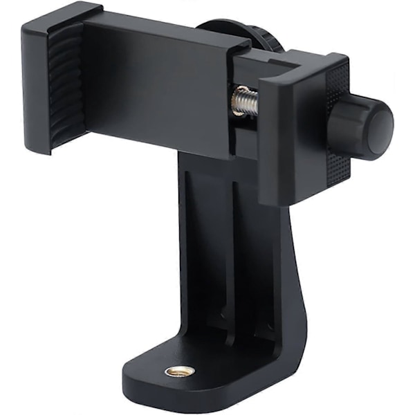 Universal Handy Stativ Adapter Smartphone Holder Kompatibel med Stativ Tripod Selfie Stick Monopod med Standard 1/4\"-20 Skruehoved, til iPhone Samsung Huawei osv.