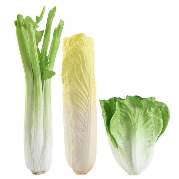 3 stk falske grønnsaker kunstige grønnsaker Falske grønnsaker modeller kunstige grønnsaker display rekvisitter