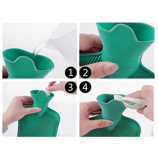 Gummi VARMTVANDSDUNK Pose VARM Afslappende Varme / Kulde Terapi 1000ml-2000ml