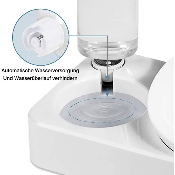 Kohotettu kissanruokakulho, automaattinen ruokakulho ja vesijohdin kissoille ja koirille, 15° säädettävä kissanruokakulho lemmikkikissalle