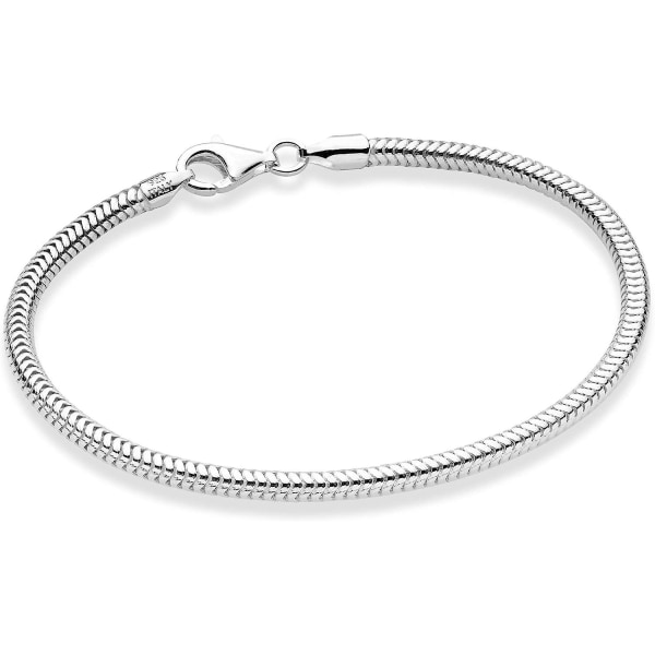 Armbånd i Sterling Sølv 925, Slangekæde, til Kvinder, Mænd, Piger, Charm Armbånd