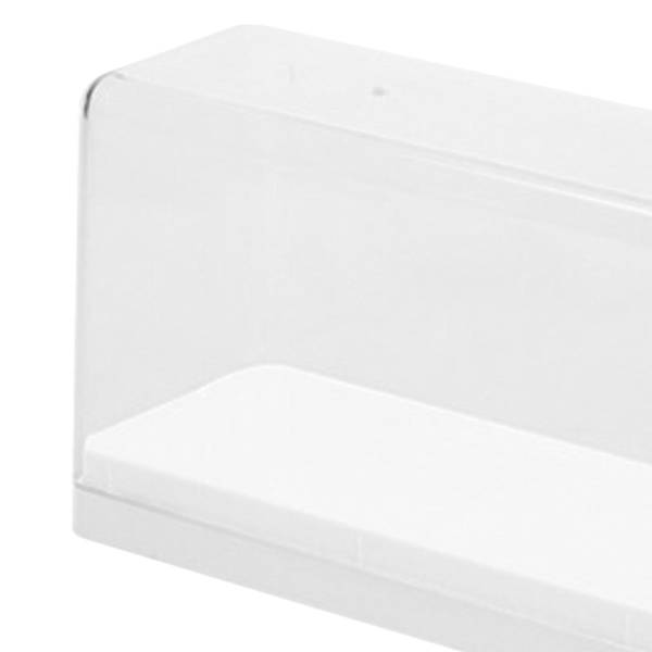 Stapelbar Transparent Actionfigur Förvaringslåda Dockdisplayfodral Vit Dammsäker