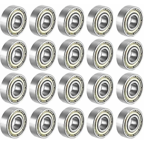 608zz Ball Bearings, 20pcs Speed Bearings Quality Ball Bearings For Roller, Skateboard, Longboard, Waveboard, 8 X 22 X 7mm-yu