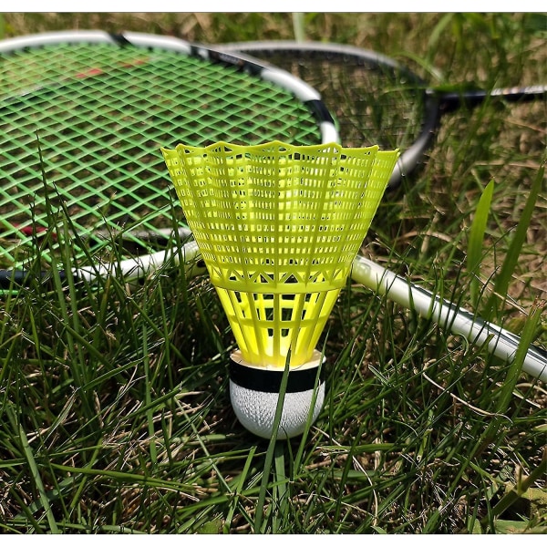 Skyttler Birdies 12-pack nylon badmintonskytter, høyhastighets badminton, med Dur St egnet for innendørs utendørs