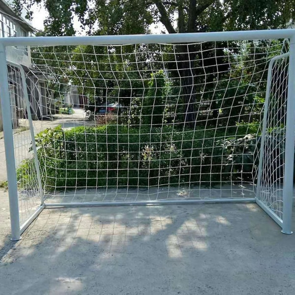 Fotballnett Korrosjonsbestandig Robust konstruksjon Hvit bærbart fotballmålnett for utendørs