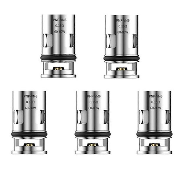 PNP Fordamper Udskiftningsspole VM6 0,15 Ohm PnP Spole til DRAG X/DRAG Max /ARGUS Pro /ARGUS X /ARGUS GT 5 stk.