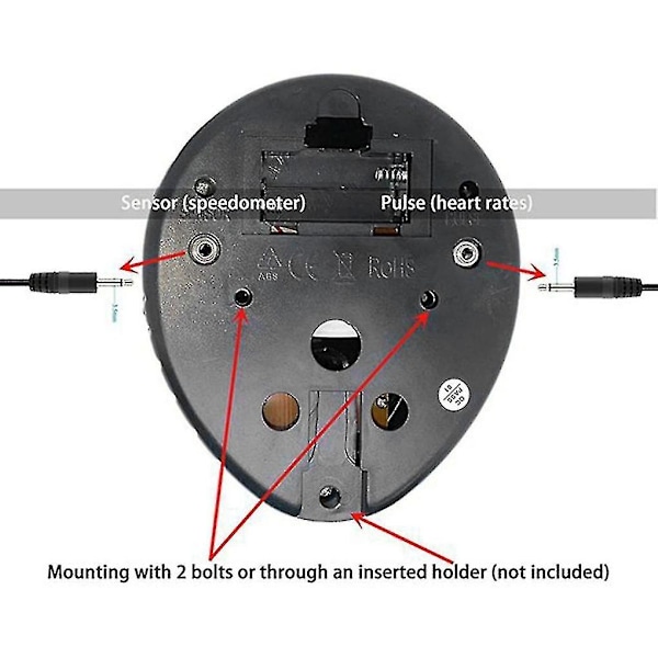 Reservedeler Monitor Speedometer For Stationary Bike, Exercise Bike Computer, Uten Hjertefrekvens Tra