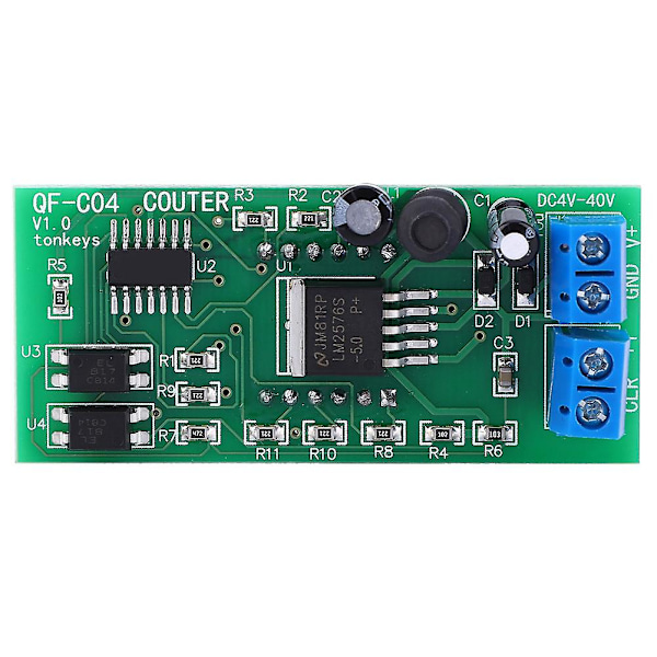 4-siffrig digital räknaremodul med minnesfunktion - QF C04 DC4-40V