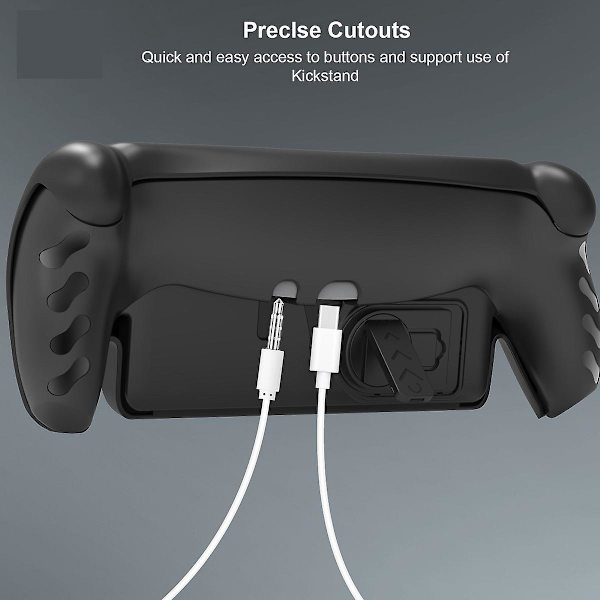 Heltäckande skyddande fodral kompatibelt med Playstation Portal Remote Player, mjukt Tpu halkfritt fodral med stativ för Ps Portal