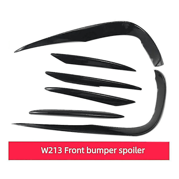 Frontspoiler Splitter Cover Dimljusgrill Strimma För E Klass W213 Sport E63 2016 2017